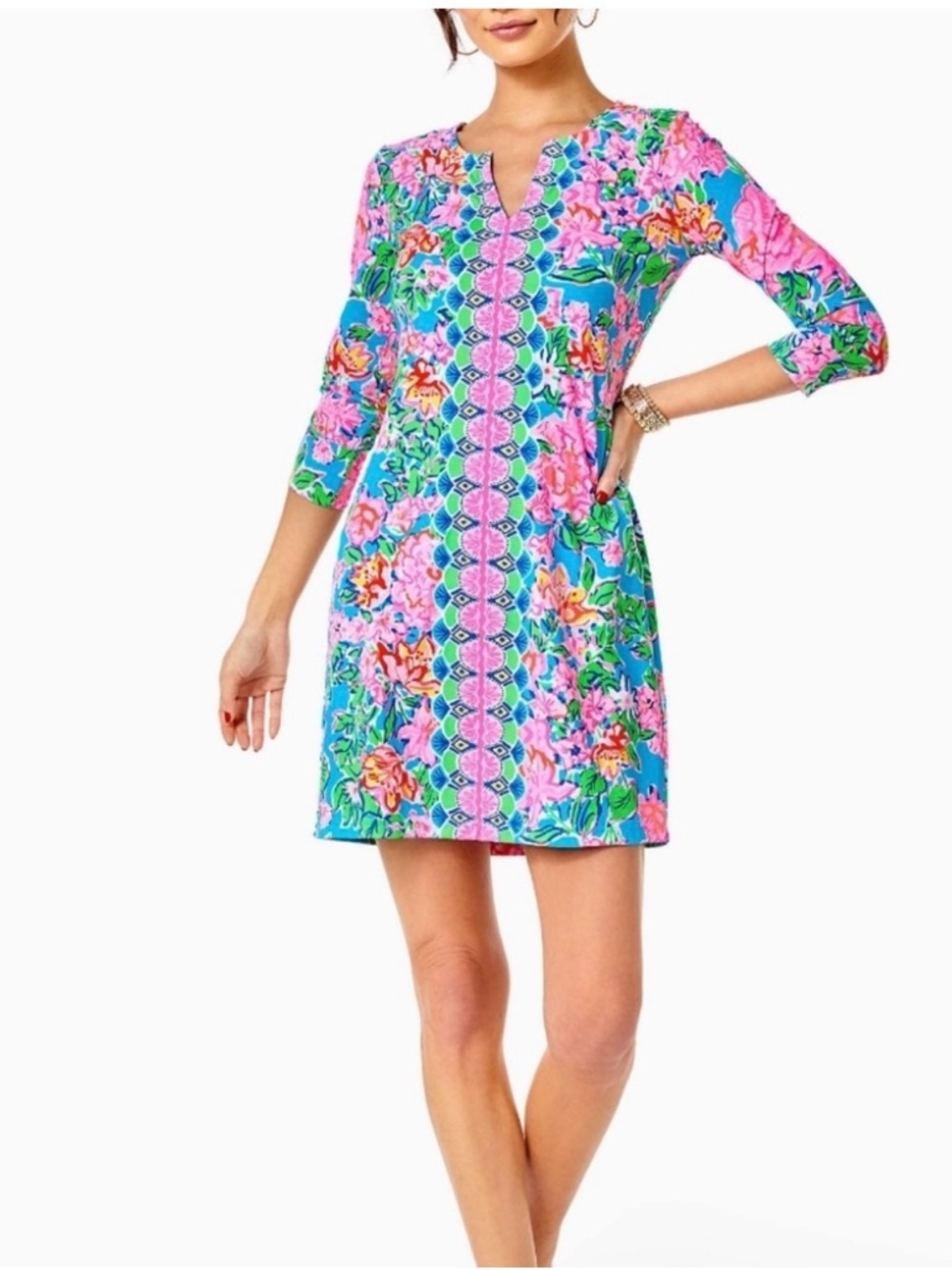 Lilly Pulitzer SPF 50 Chilly Lilly Nadine Dress, Size XL, EUC